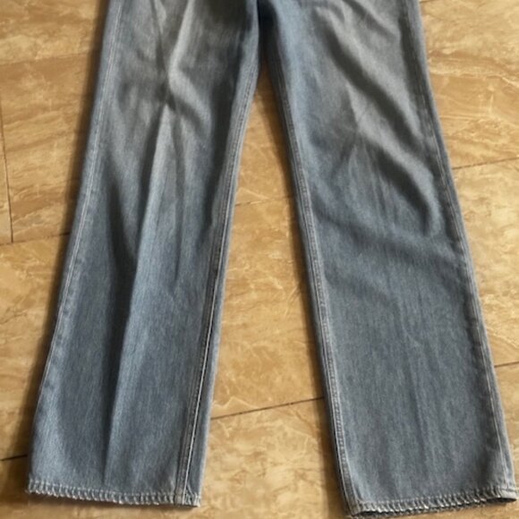 GRLFRND Brooklyn High Rise Wide Straight Size 27,  34 length, waist 28 - Picture 5 of 5